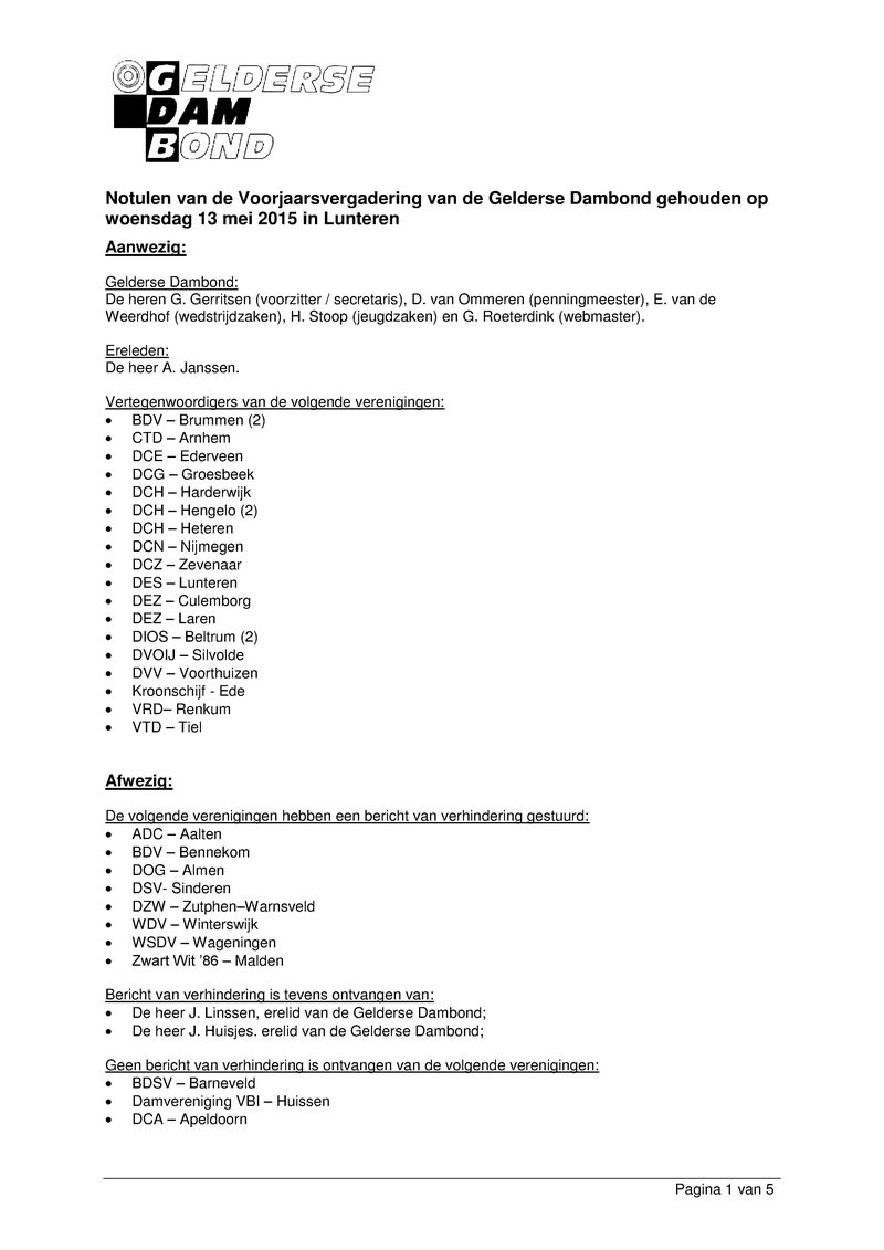 GDB Algemene Ledenvergadering 2016 - Bijlage 01 - Verslag Ledenvergadering 13 mei 2015.pdf (pagina 1)